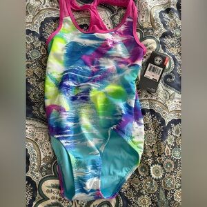 Under Armour Blue and Green One Piece Swimsuit